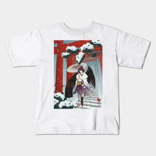 Koujou Sara, Genshin Impact Traditional Illustration Kids T-Shirt